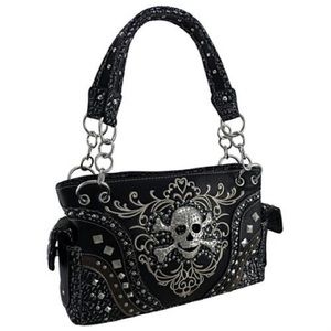 Skull 💀 gemstone 💎 concealed carry purse 👜